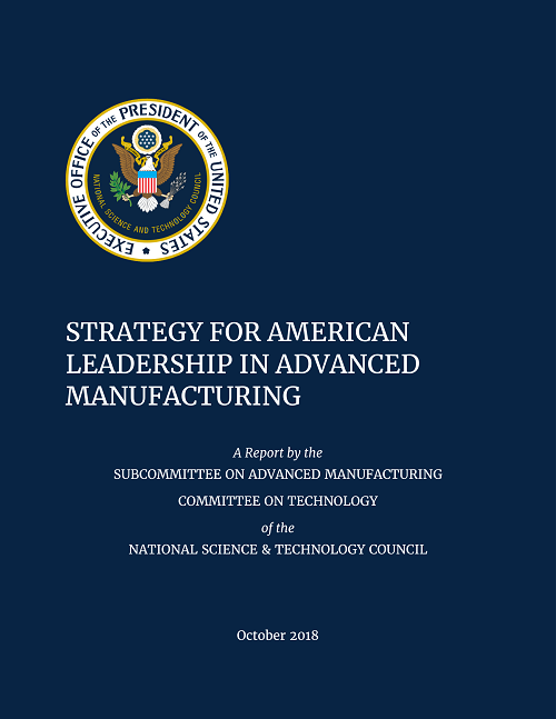 Advanced Manufacturing Strategic Plan Cover
